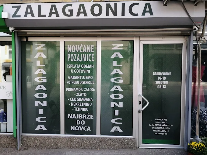 Zalagaonica Smederevo — pozajmice na zlato, tehniku i čekove · Kneza Mihajla 19